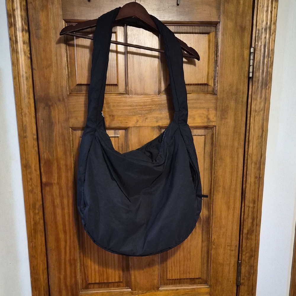 Athleta Black Hobo Crossbody Bag